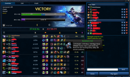 Weird's first game (PvP)